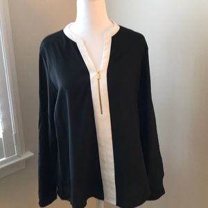 Calvin Klein black polyester blouse